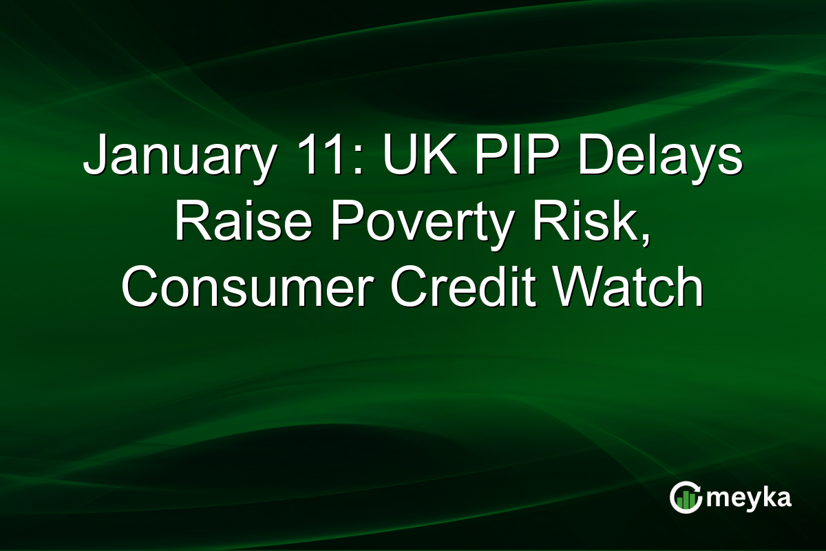 January 11: UK PIP Delays Raise Poverty Risk, Consumer Credit Watch