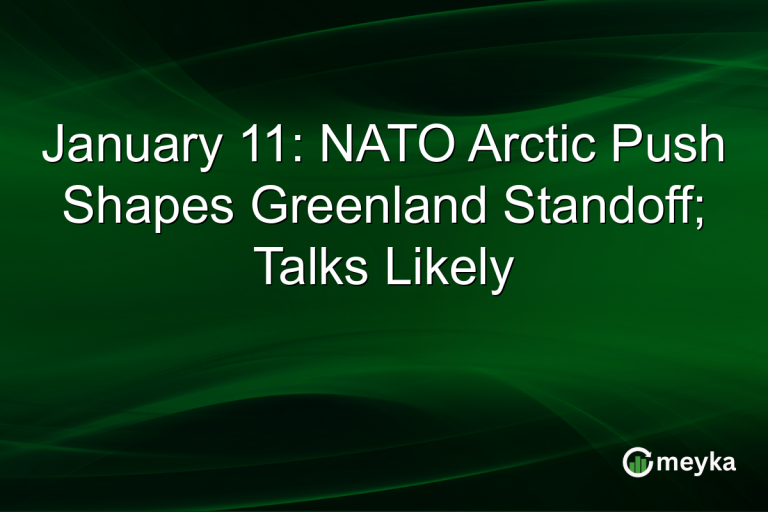 January 11: NATO Arctic Push Shapes Greenland Standoff; Talks Likely