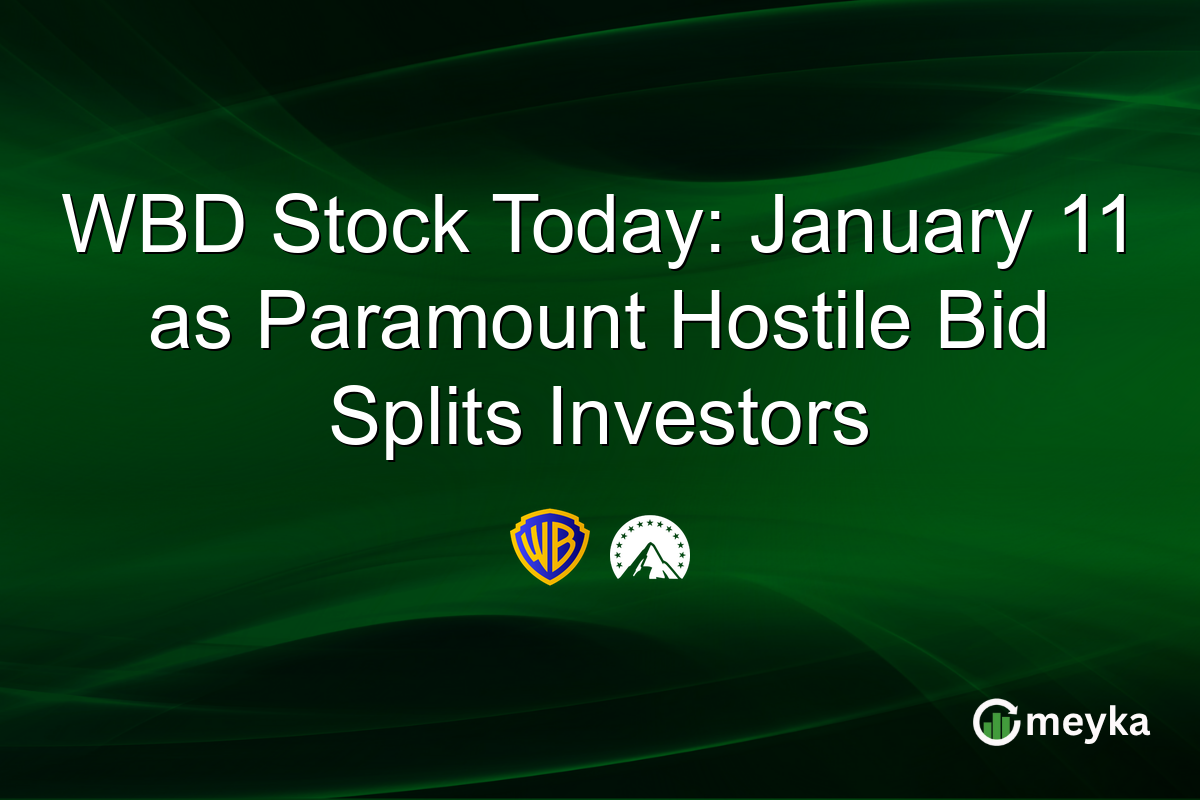 WBD Stock Today: January 11 as Paramount Hostile Bid Splits Investors