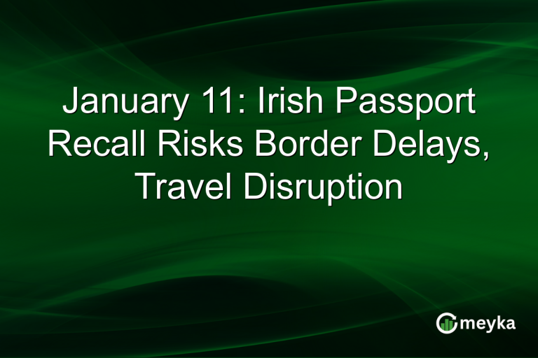 January 11: Irish Passport Recall Risks Border Delays, Travel Disruption