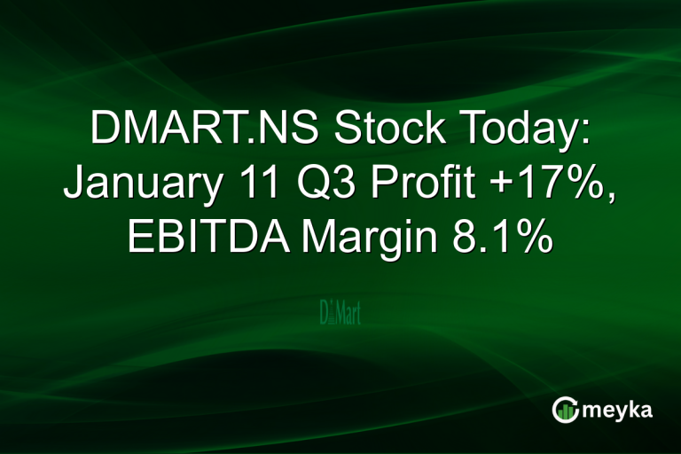 DMART.NS Stock Today: January 11 Q3 Profit +17%, EBITDA Margin 8.1%
