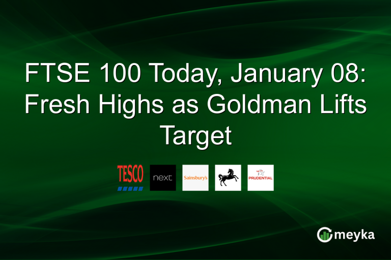 FTSE 100 Today, January 08: Fresh Highs as Goldman Lifts Target
