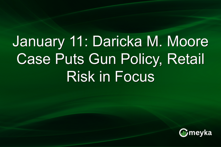 January 11: Daricka M. Moore Case Puts Gun Policy, Retail Risk in Focus