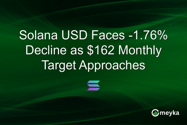 Solana USD Faces -1.76% Decline as $162 Monthly Target Approaches