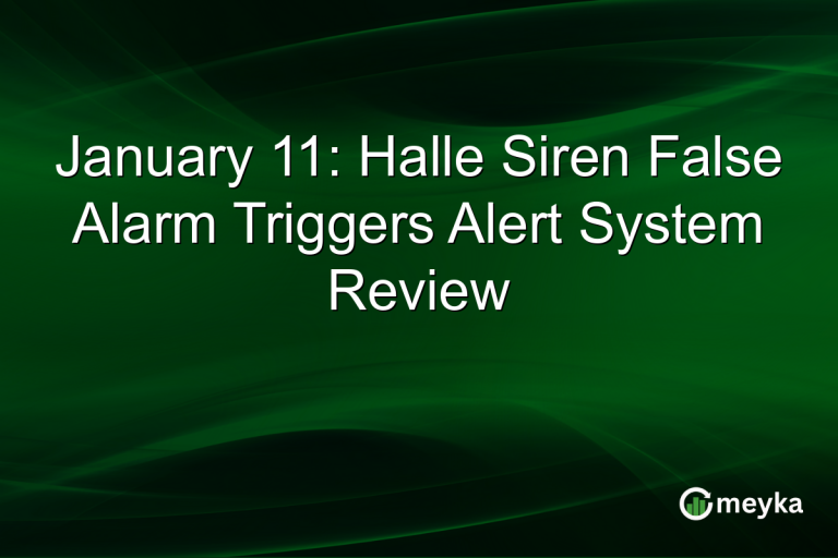 January 11: Halle Siren False Alarm Triggers Alert System Review