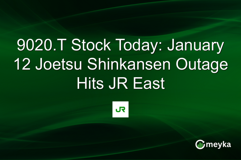9020.T Stock Today: January 12 Joetsu Shinkansen Outage Hits JR East