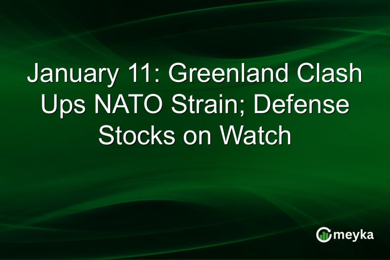 January 11: Greenland Clash Ups NATO Strain; Defense Stocks on Watch