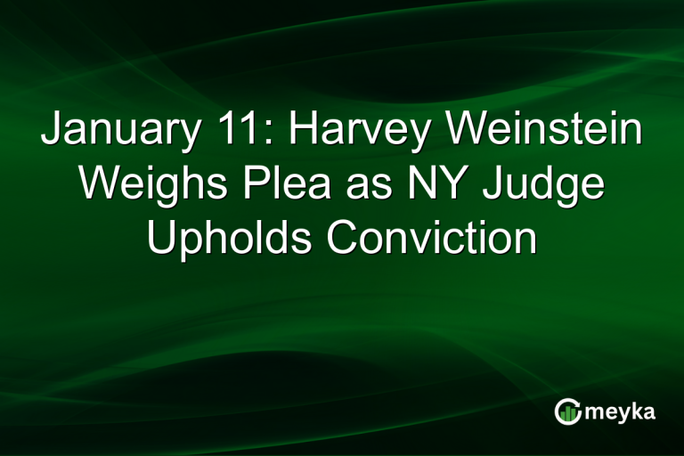 January 11: Harvey Weinstein Weighs Plea as NY Judge Upholds Conviction