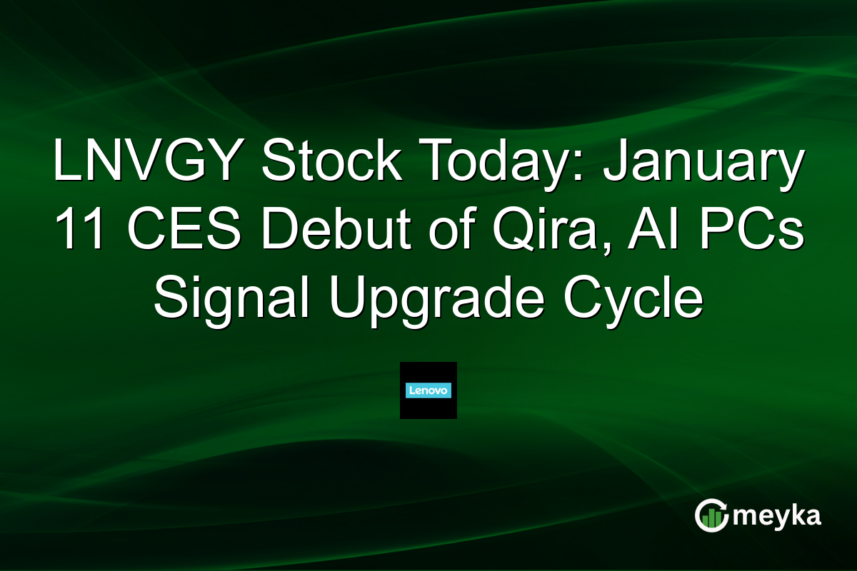 LNVGY Stock Today: January 11 CES Debut of Qira, AI PCs Signal Upgrade Cycle