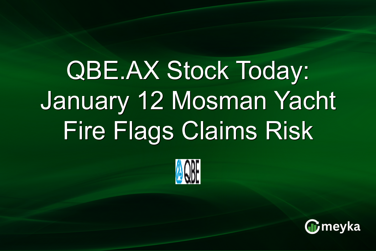 QBE.AX Stock Today: January 12 Mosman Yacht Fire Flags Claims Risk