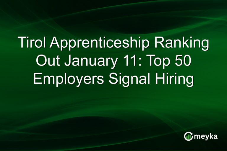 Tirol Apprenticeship Ranking Out January 11: Top 50 Employers Signal Hiring
