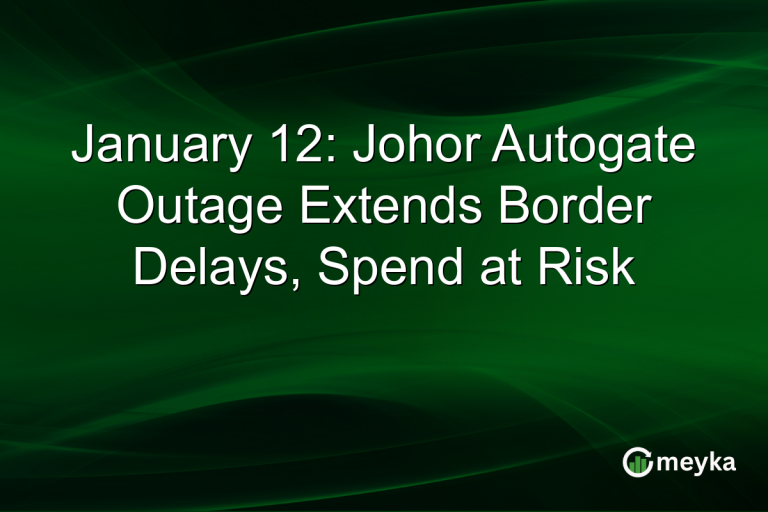 January 12: Johor Autogate Outage Extends Border Delays, Spend at Risk