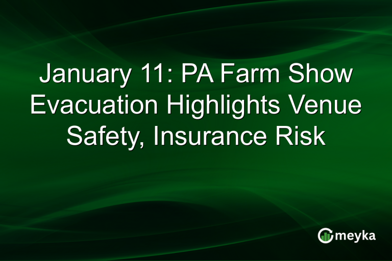 January 11: PA Farm Show Evacuation Highlights Venue Safety, Insurance Risk