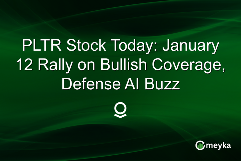 PLTR Stock Today: January 12 Rally on Bullish Coverage, Defense AI Buzz
