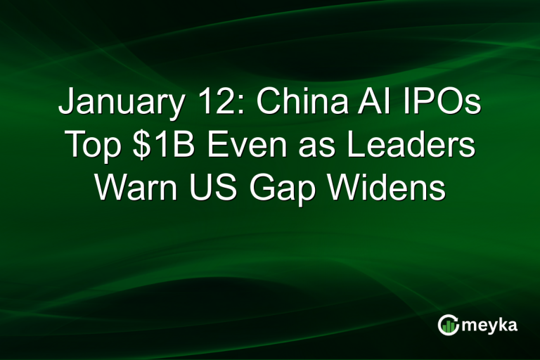 January 12: China AI IPOs Top $1B Even as Leaders Warn US Gap Widens
