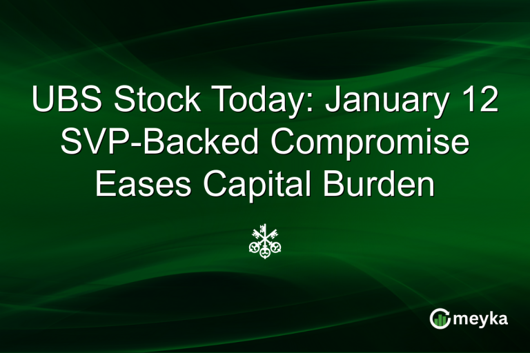 UBS Stock Today: January 12 SVP-Backed Compromise Eases Capital Burden
