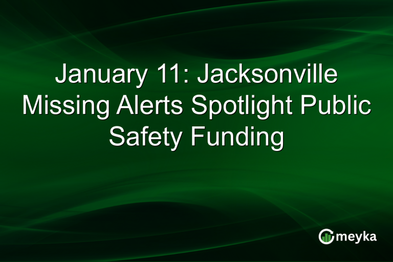 January 11: Jacksonville Missing Alerts Spotlight Public Safety Funding