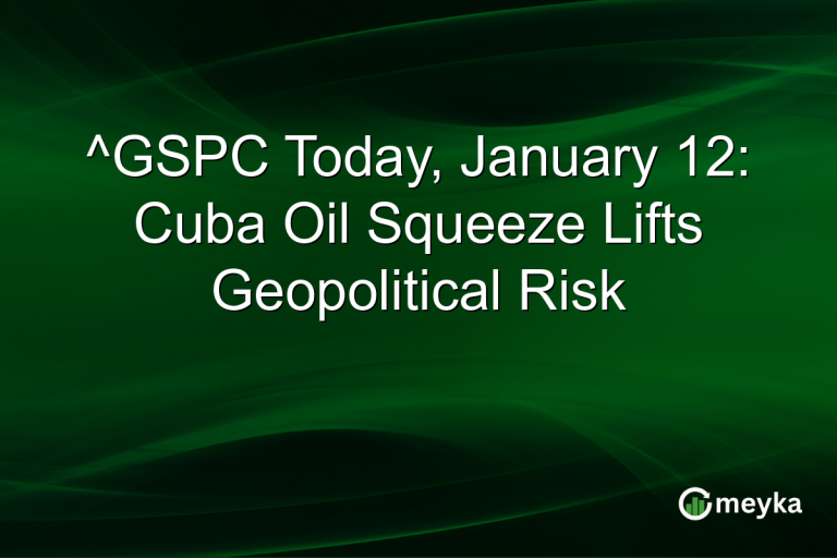 ^GSPC Today, January 12: Cuba Oil Squeeze Lifts Geopolitical Risk