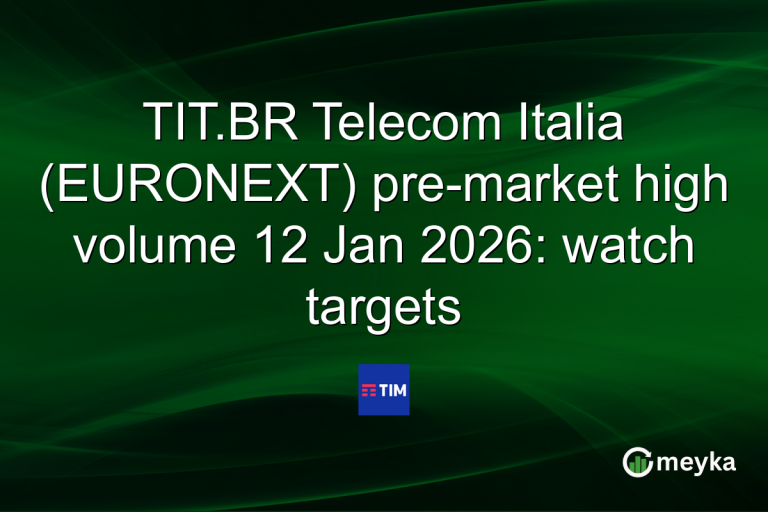 TIT.BR Telecom Italia (EURONEXT) pre-market high volume 12 Jan 2026: watch targets