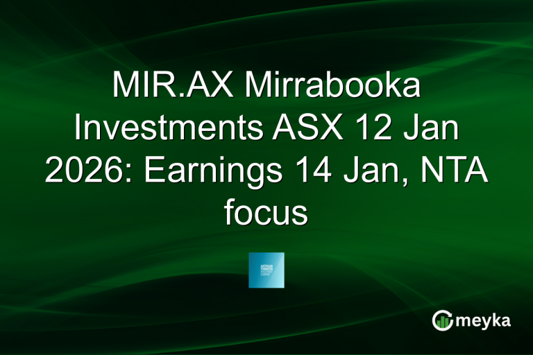 MIR.AX Mirrabooka Investments ASX 12 Jan 2026: Earnings 14 Jan, NTA focus