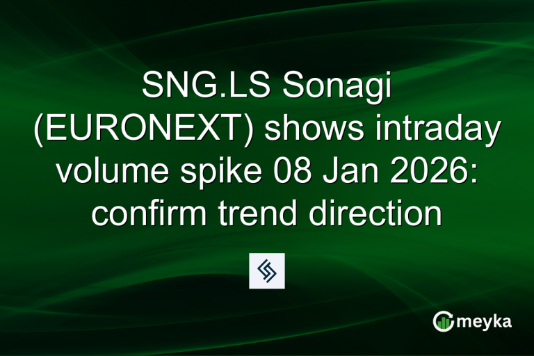 SNG.LS Sonagi (EURONEXT) shows intraday volume spike 08 Jan 2026: confirm trend direction