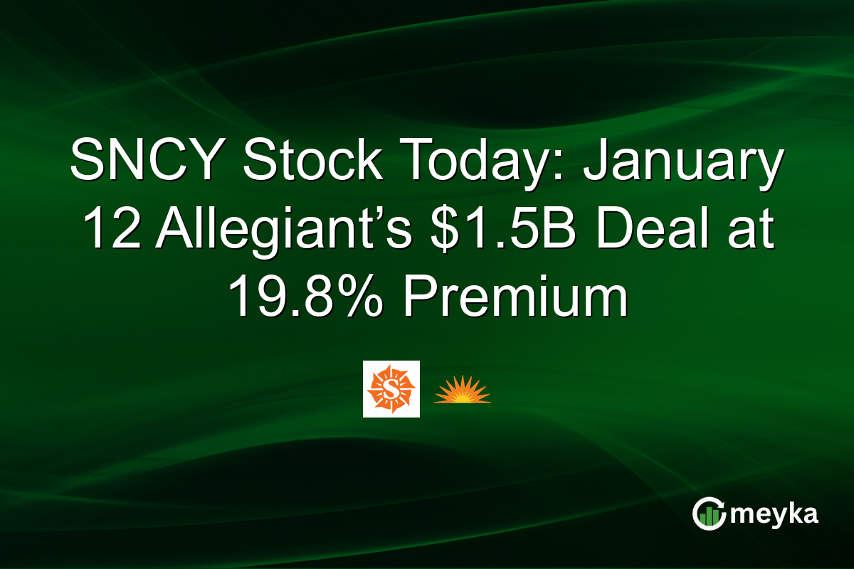 SNCY Stock Today: January 12 Allegiant’s $1.5B Deal at 19.8% Premium