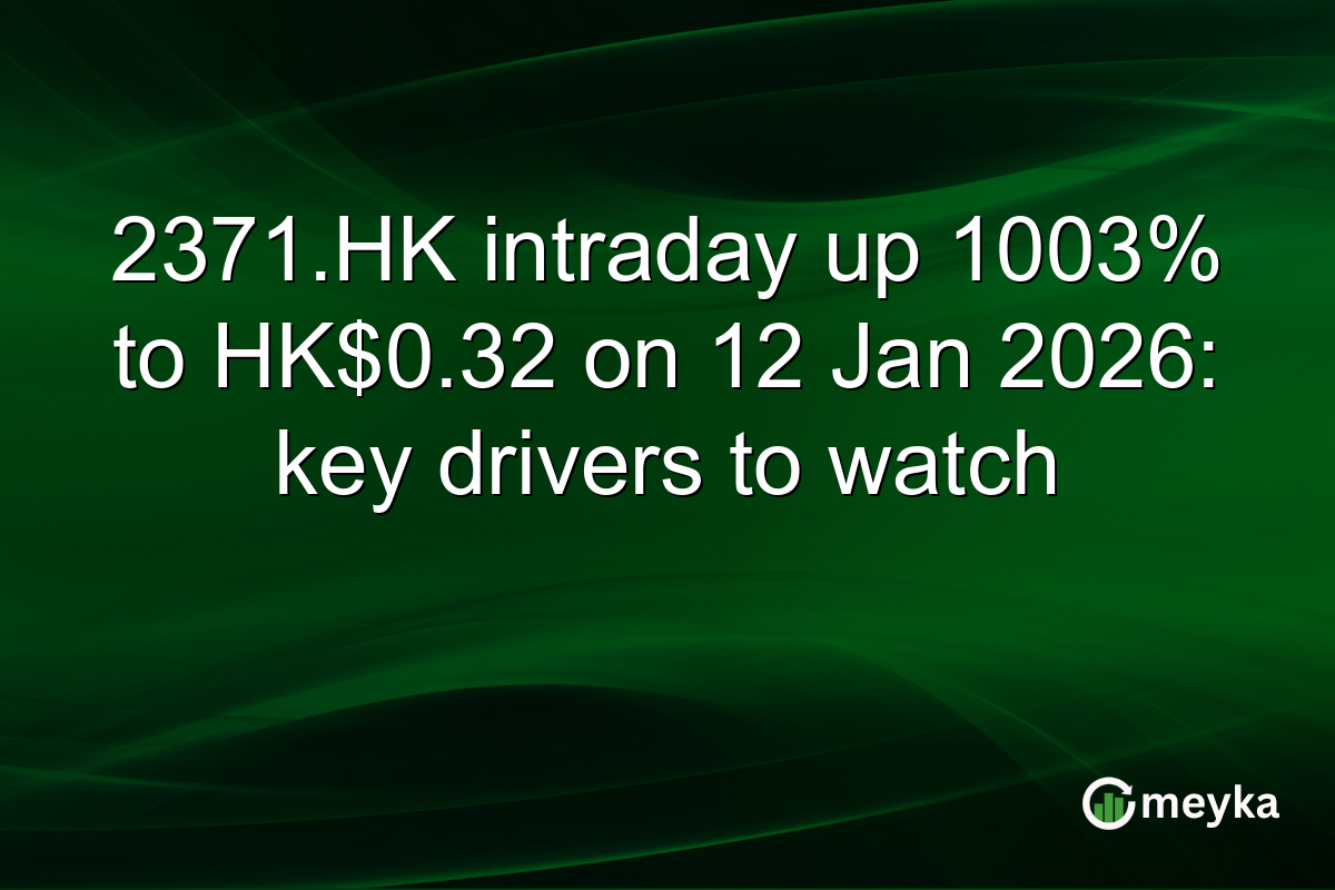 2371.HK intraday up 1003% to HK$0.32 on 12 Jan 2026: key drivers to watch