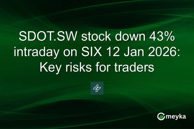 SDOT.SW stock down 43% intraday on SIX 12 Jan 2026: Key risks for traders