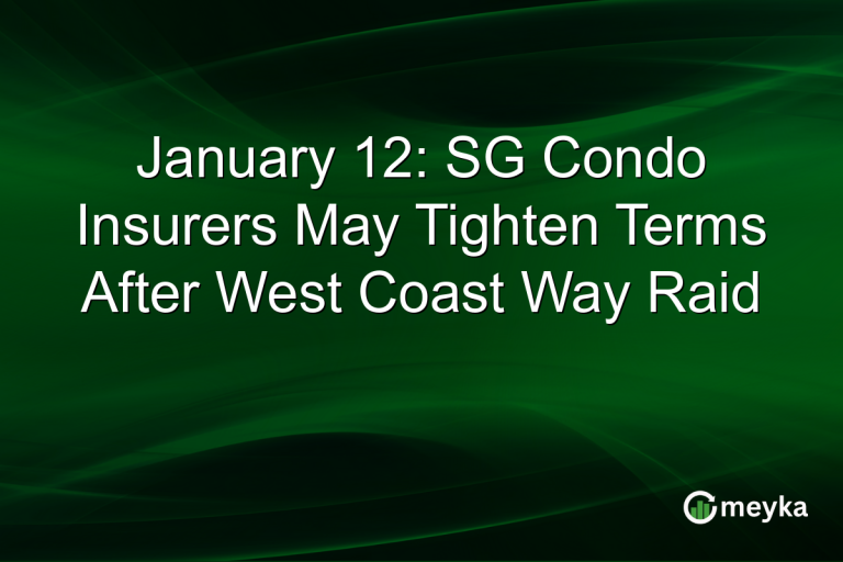 January 12: SG Condo Insurers May Tighten Terms After West Coast Way Raid