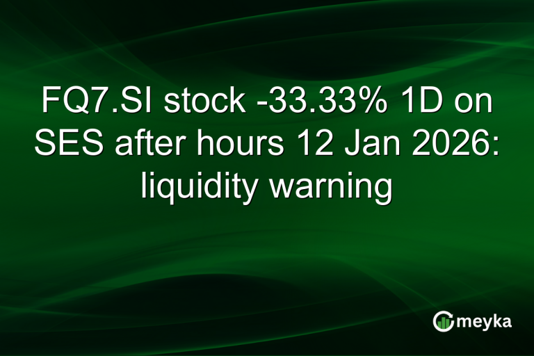 FQ7.SI stock -33.33% 1D on SES after hours 12 Jan 2026: liquidity warning