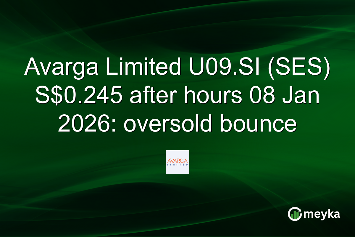 Avarga Limited U09.SI (SES) S$0.245 after hours 08 Jan 2026: oversold bounce