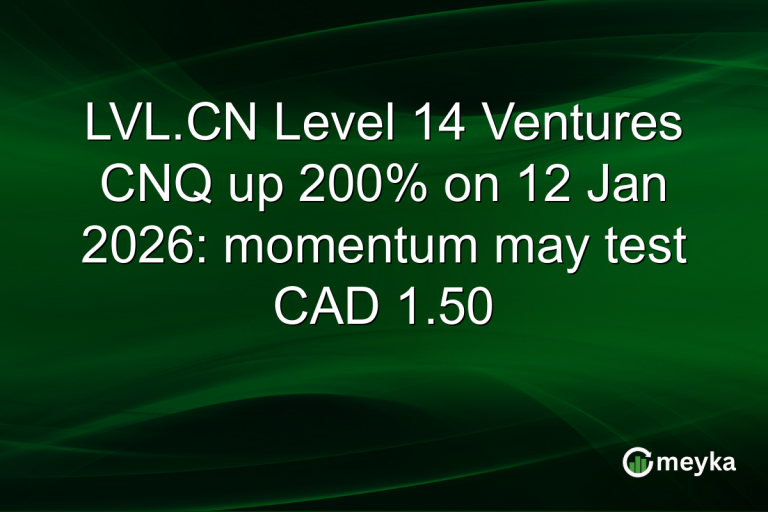 LVL.CN Level 14 Ventures CNQ up 200% on 12 Jan 2026: momentum may test CAD 1.50