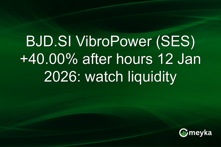 BJD.SI VibroPower (SES) +40.00% after hours 12 Jan 2026: watch liquidity