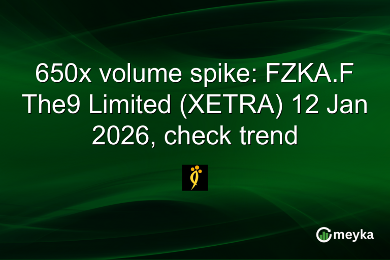 650x volume spike: FZKA.F The9 Limited (XETRA) 12 Jan 2026, check trend