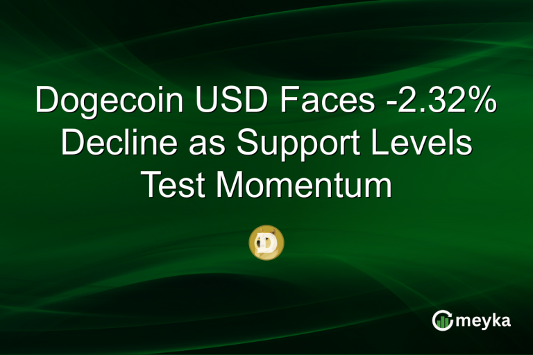 Dogecoin USD Faces -2.32% Decline as Support Levels Test Momentum