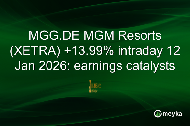 MGG.DE MGM Resorts (XETRA) +13.99% intraday 12 Jan 2026: earnings catalysts