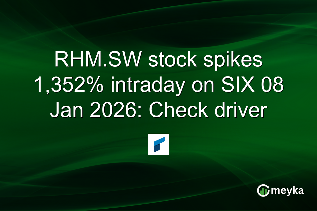 RHM.SW stock spikes 1,352% intraday on SIX 08 Jan 2026: Check driver