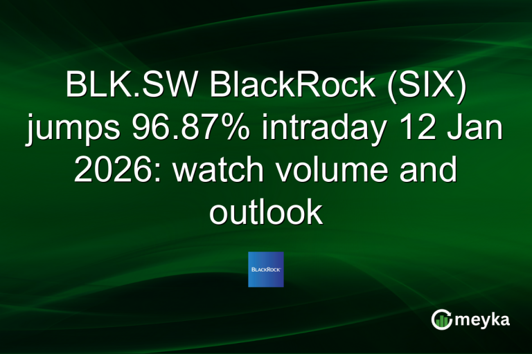 BLK.SW BlackRock (SIX) jumps 96.87% intraday 12 Jan 2026: watch volume and outlook
