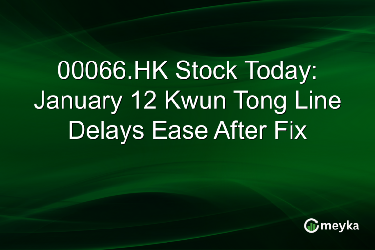 00066.HK Stock Today: January 12 Kwun Tong Line Delays Ease After Fix