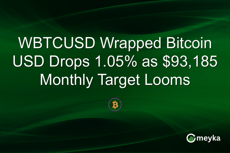WBTCUSD Wrapped Bitcoin USD Drops 1.05% as $93,185 Monthly Target Looms