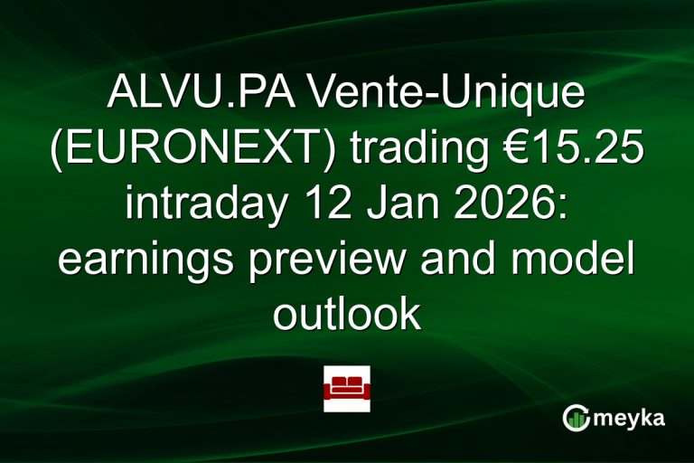 ALVU.PA Vente-Unique (EURONEXT) trading €15.25 intraday 12 Jan 2026: earnings preview and model outlook