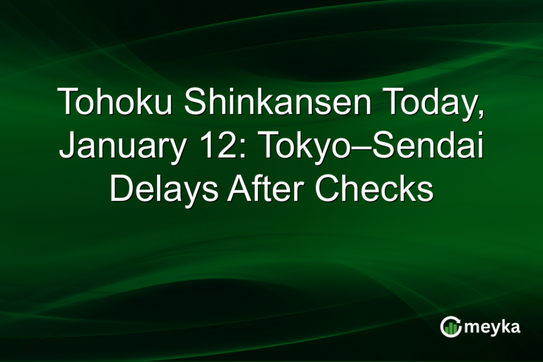 Tohoku Shinkansen Today, January 12: Tokyo–Sendai Delays After Checks