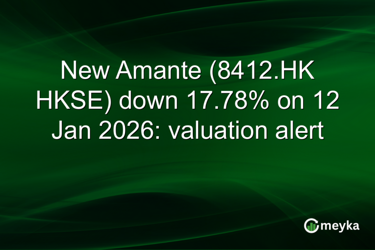 New Amante (8412.HK HKSE) down 17.78% on 12 Jan 2026: valuation alert