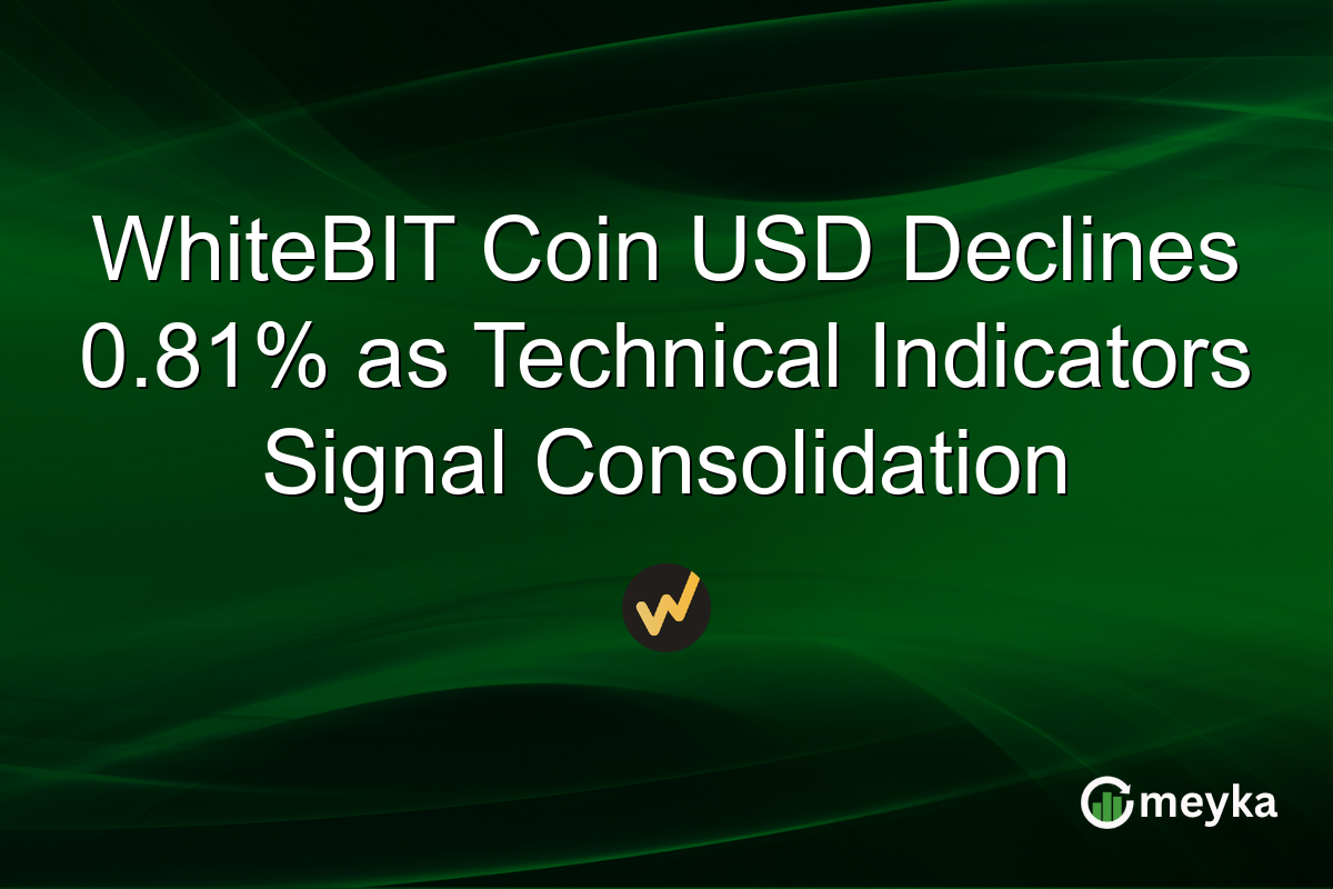 WhiteBIT Coin USD Declines 0.81% as Technical Indicators Signal Consolidation