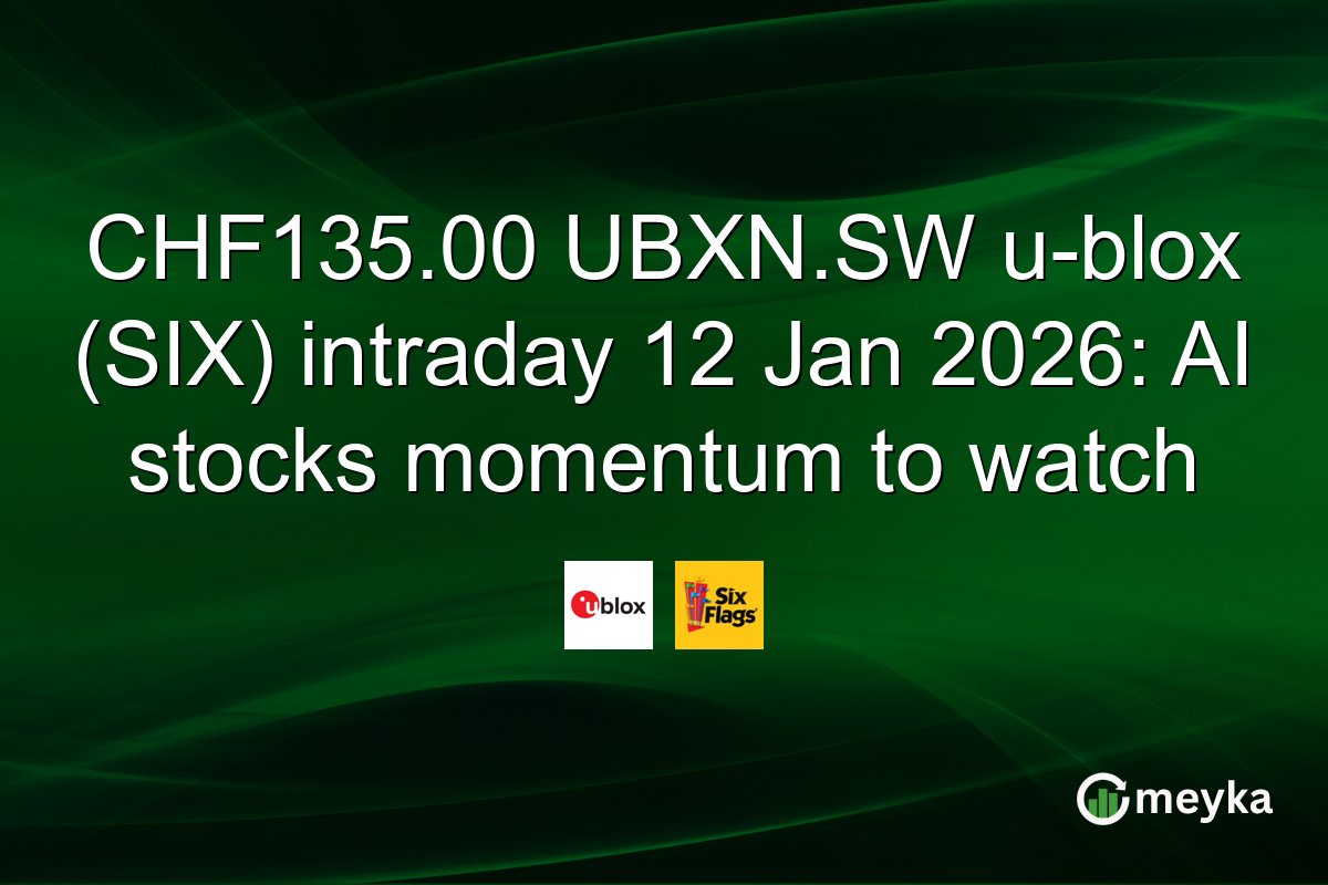 CHF135.00 UBXN.SW u-blox (SIX) intraday 12 Jan 2026: AI stocks momentum to watch