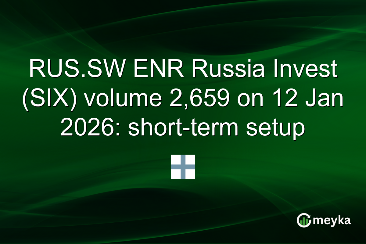 RUS.SW ENR Russia Invest (SIX) volume 2,659 on 12 Jan 2026: short-term setup