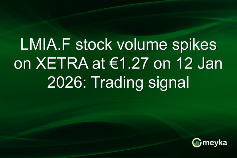 LMIA.F stock volume spikes on XETRA at €1.27 on 12 Jan 2026: Trading signal