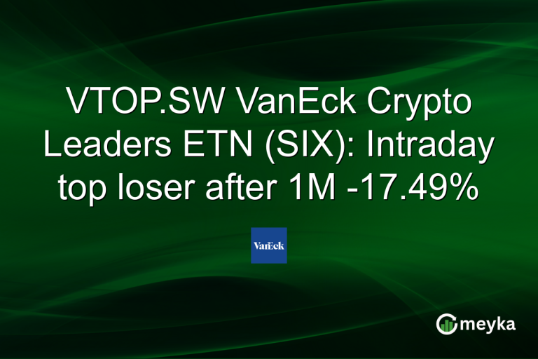 VTOP.SW VanEck Crypto Leaders ETN (SIX): Intraday top loser after 1M -17.49%