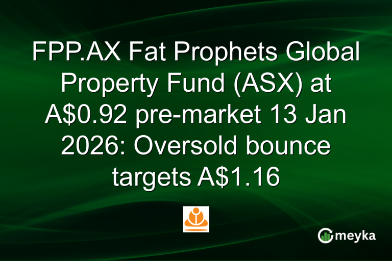 FPP.AX Fat Prophets Global Property Fund (ASX) at A$0.92 pre-market 13 Jan 2026: Oversold bounce targets A$1.16