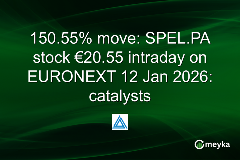 150.55% move: SPEL.PA stock €20.55 intraday on EURONEXT 12 Jan 2026: catalysts
